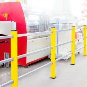 Protección de zonas peatonales, lugares de trabajo y máquinas