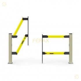 La puerta vertical doble, amplía el espacio de paso hasta 4 metros